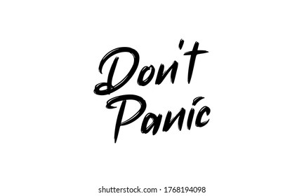 Don't Panic Text. Speach Bubble With Words. Dont Panic. Printable Graphic Tee