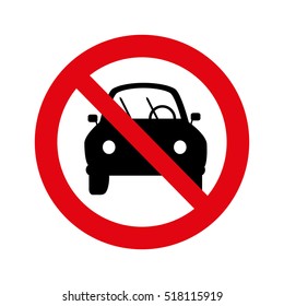 dont parking signal icon vector illustration design
