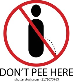 NICHT HIER ZEICHEN Vorsicht nicht pissen Wanddekor