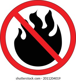 -Don't play with fire-
Very modern flaming fire vector icon which can be used for editor