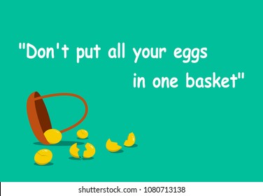 Don't put all your eggs in one basket with vector art