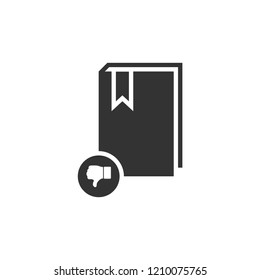 Don't read book. Icon Flat