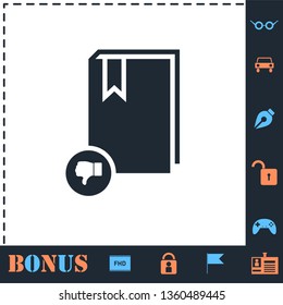 Dont read book. Perfect icon with bonus simple icons
