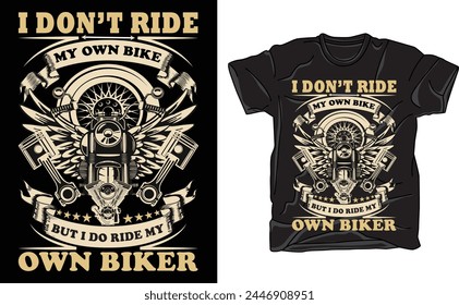 don't ride bike t-shirt design 2024