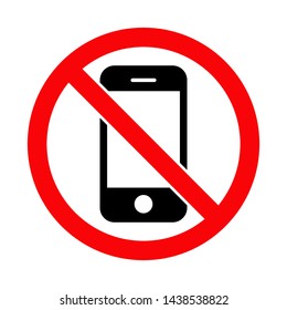 Don't ring or turn off the phone icon Block Smartphone icon design vector template. No Phone sign. Warning symbol 