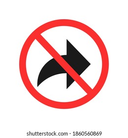 Don't share icon. Clipart image isolated on white background.