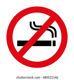 dont smoke prohibition sign vector illustration design