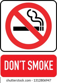 Don't Smoke Sign