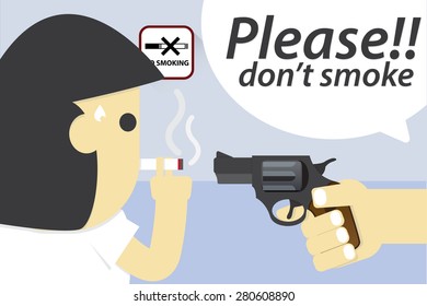 Don't smoke sign.