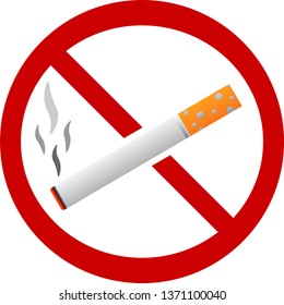 Don't smoke sign in vector