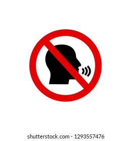 Don't Speak,not Talking,silent Icon,vector Illustration