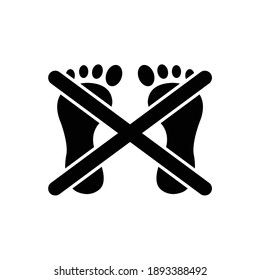 Treten Sie nicht auf das Symbol, die Vektordatei