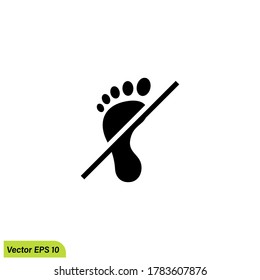  don't step on it sign icon illustration symbol simple design element logo template