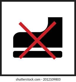 Don't step on it symbol