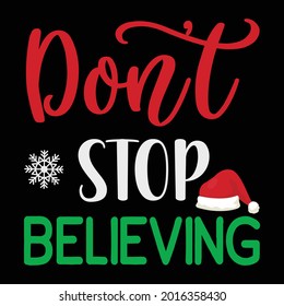 don't stop believing vector arts