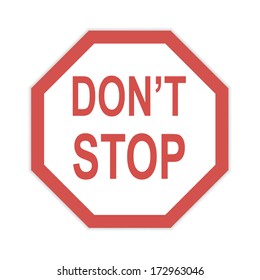 don't stop sign