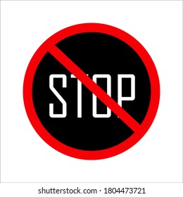 dont stop symbol on a white background. vector illustration