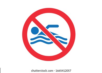 Don't swim alone icon vector isolate