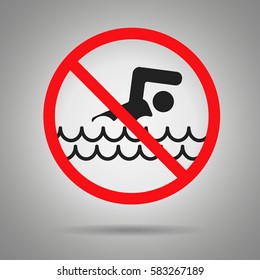 dont swim symbol 