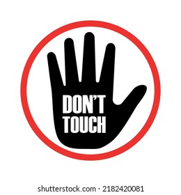 Don't touch icon - editable stroke