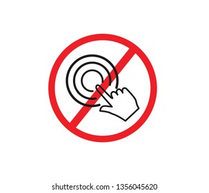 Don't touch icon vector