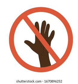 No toques el icono. Ilustración vectorial. Ilustración vectorial.