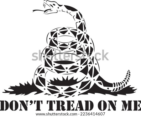Don't tread on me vector
Gadsden Flag. American Revolution