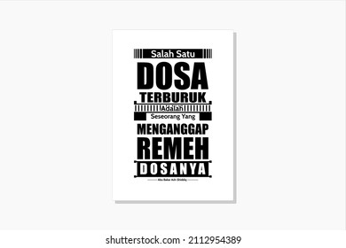 Don't underestimate small sins quotes