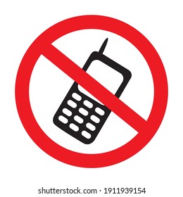 Dont Use Mobile Phones Symbol Vector Stock Vector (Royalty Free ...