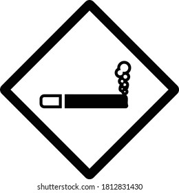 Dont Use Nicotine While Swimming, Smoking not allowed in the swimming pool area Concept vector Icon design, Pool and beach safety rules on white background, 
