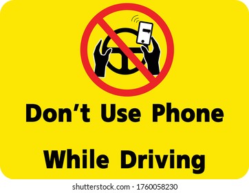 Don't Use Phone While Driving
