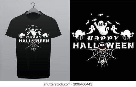 Don't Watch Pumpkins happy Halloween T-Shirt Design Template, Branding T-Shirt Royalty Free Halloween Design Vector Tess.