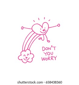 don't you worry heart character