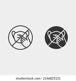 Dont_touch_mask vector icon illustration sign