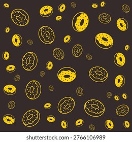 Donut art modern style trendy design ravishing vector background.eps