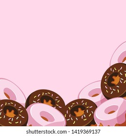 donut background for invitation, backdrop, decoration and many more