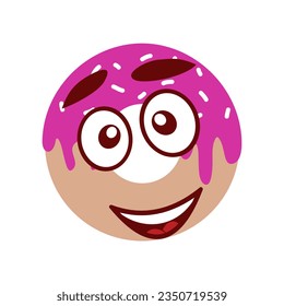 Donut Buddy: Smiley Pastry Vector Art