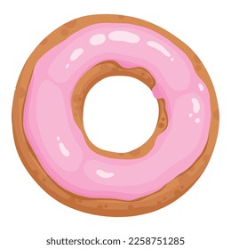 Donut cake icon cartoon vector. Chocolate sweet. Candy food