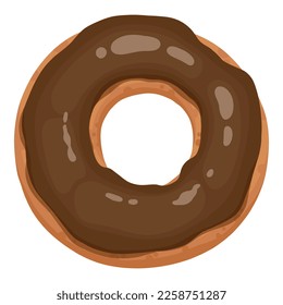 Donut cake icon cartoon vector. Chocolate sweet. Candy food