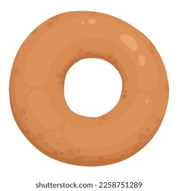 Donut cake icon cartoon vector. Chocolate sweet. Candy food