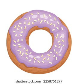 Donut cake icon cartoon vector. Chocolate sweet. Candy food