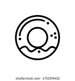 donut cake icon vector illustration