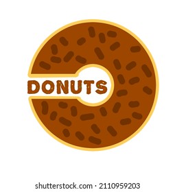 logo de la torta donut sobre fondo blanco