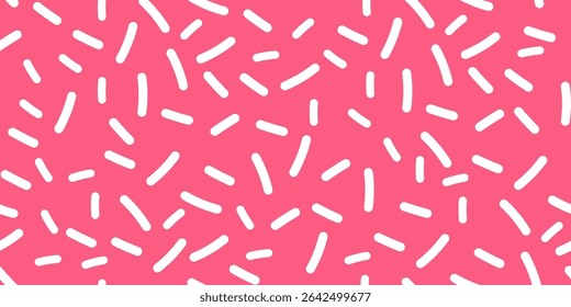 Donut Candy Glaze Textura Padrão sem costura com arco-íris Sprinkle Decoration Com Açúcar Colorido Vermicelli e Fundo para Doces Inspirado Design em Sobremesa Tema Ilustrações
