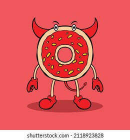 donut cartoon for commercial use