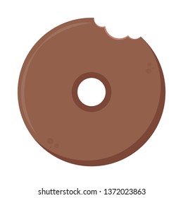 Donut cartoon vector. symbol. logo design.