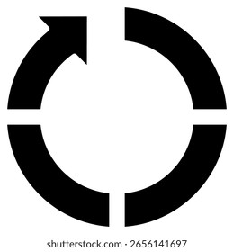 Elemento de icono de gráfico de donut para diseño