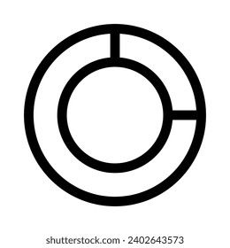 donut chart Symbol, donut graph symbol, ui ux symbol