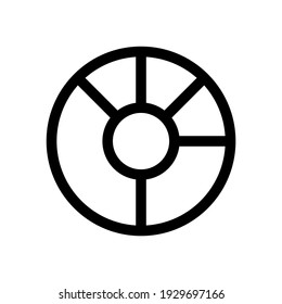 DONNEMENTARK-Symbol oder Logo einzeln auf Zeichensymbolen, Vektorgrafik - hochwertige Vektorsymbole in schwarzem Stil
