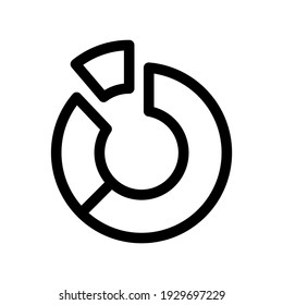 donut chart icon or logo isolated sign symbol vector illustration - high quality black style vector icons
